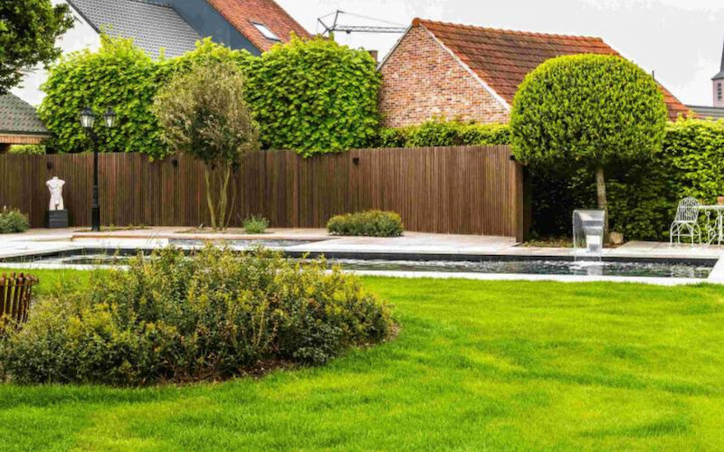 Thermo Bamboo Cladding on Garden Fencing